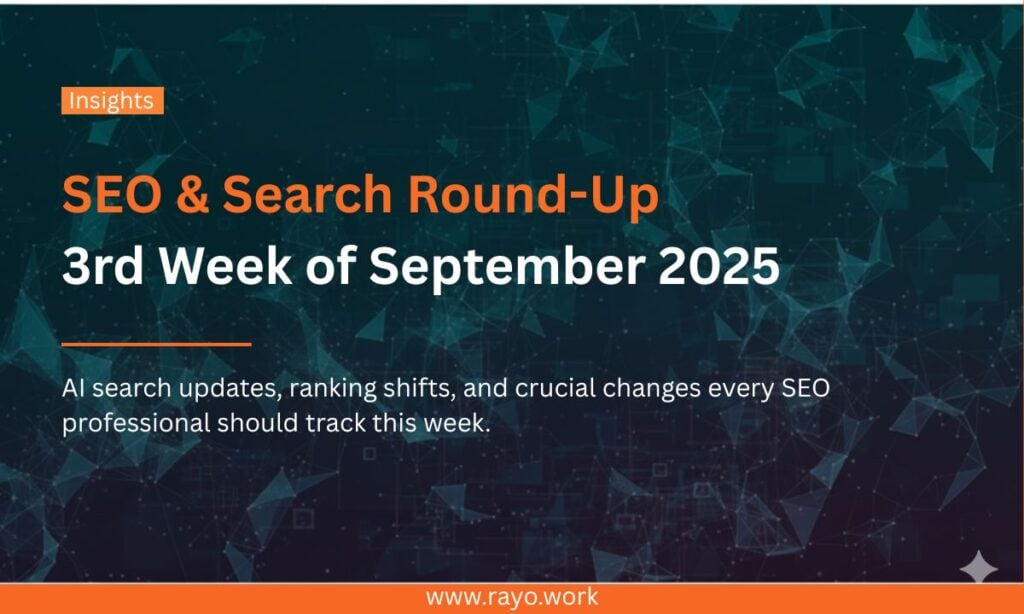 3rd week september seo roundup