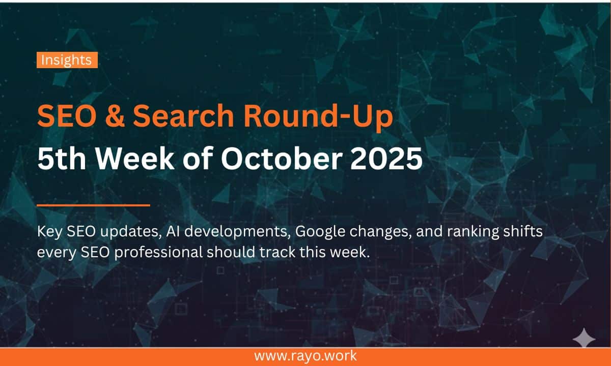 last week of october weekly round up