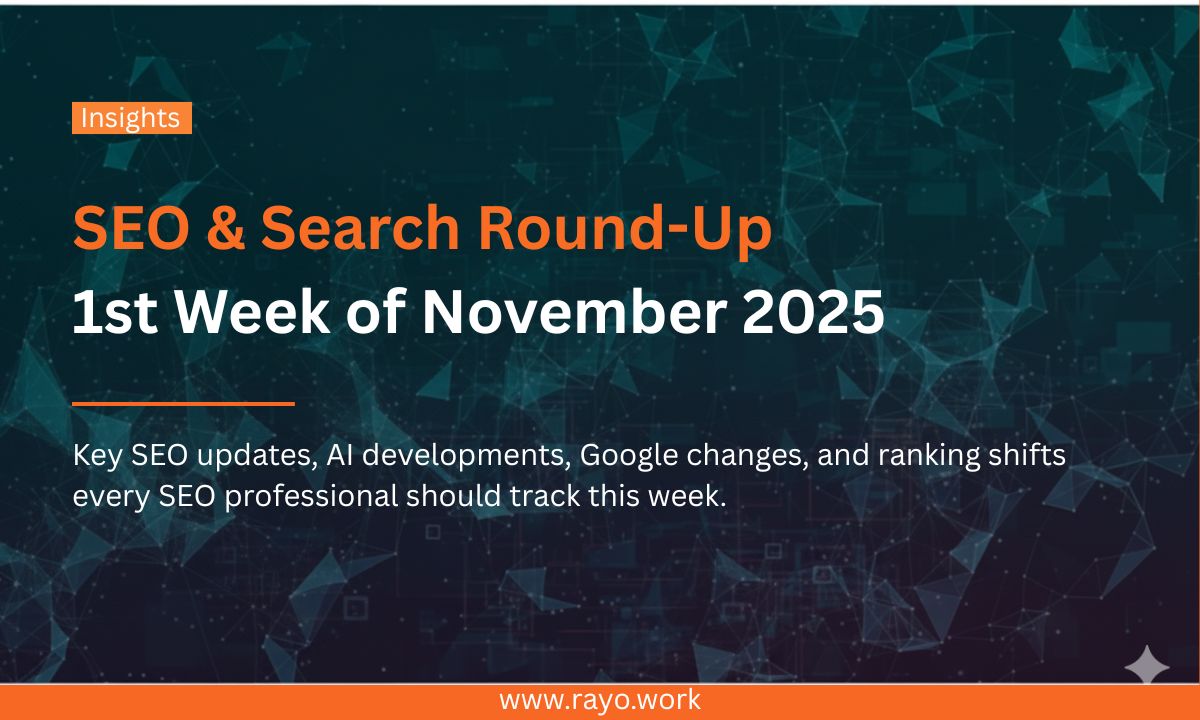 1st week of november seo roundup