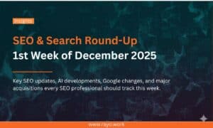 1st week december seo roundup