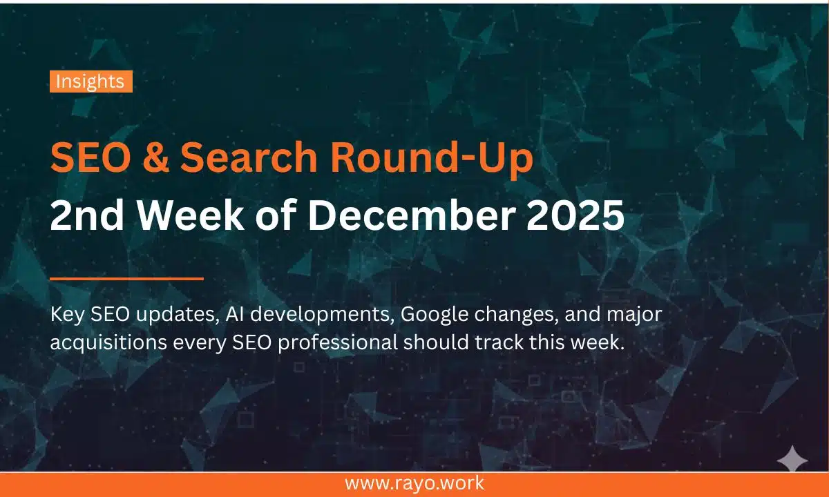 2nd week december seo roundup