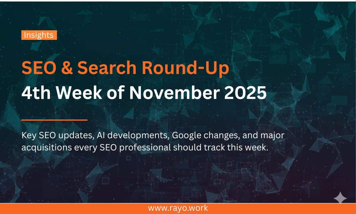 4th week november seo roundup